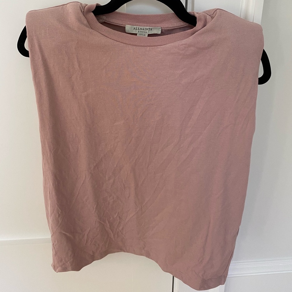 ALLSAINTS Coni tank in morning mauve size XS